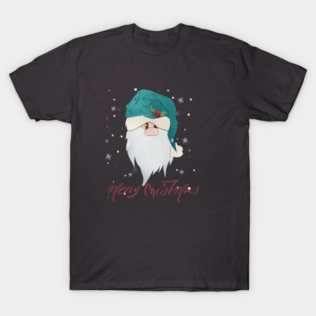 Bearded and adorable Santa Claus T-Shirt by KyasSan